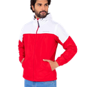 Casaca Cortaviento Color Duo - Rojo y Blanco