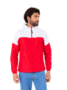 Casaca Cortaviento Color Duo - Rojo y Blanco