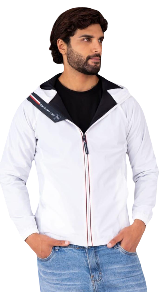 Casaca Cortaviento Blanco