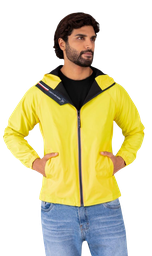 Casaca Cortaviento  Amarillo Claro